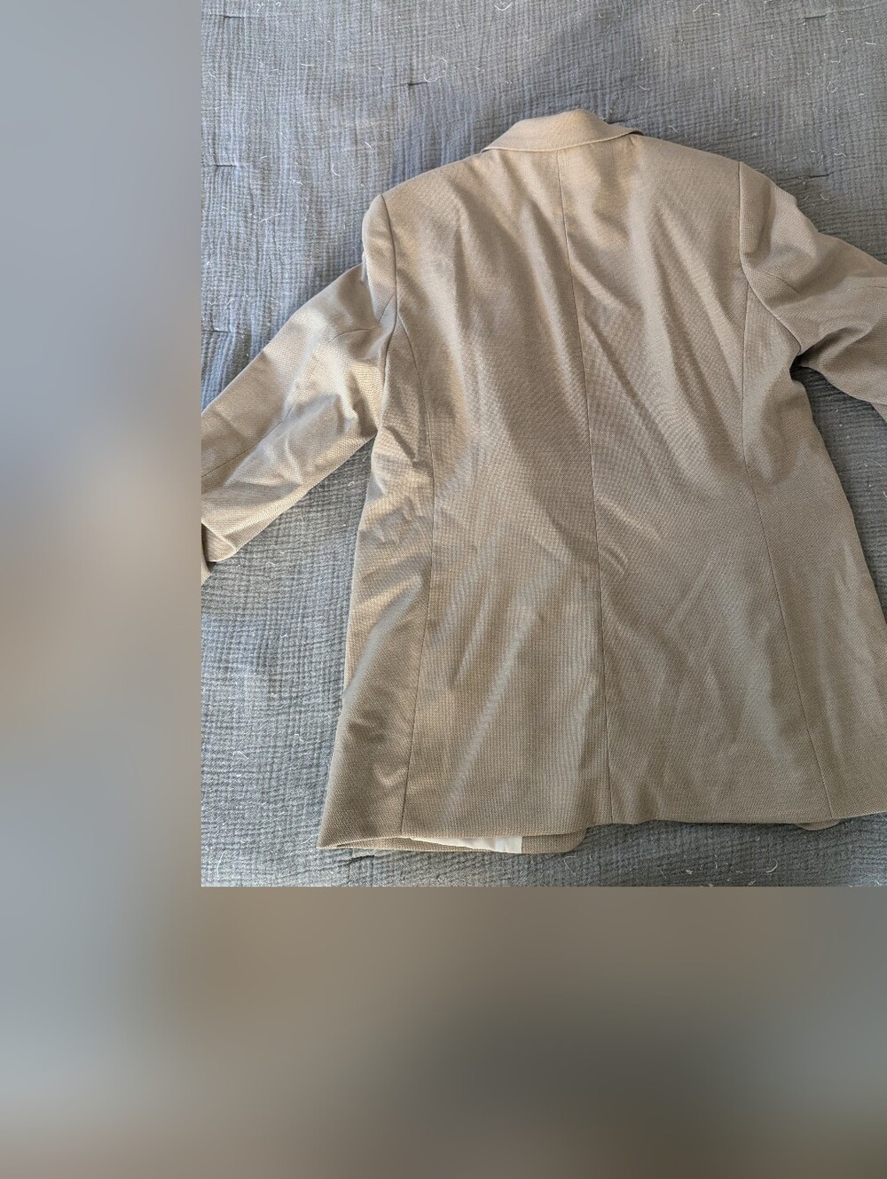 H&M Tan Linen Women's Relaxed Blazer - Picture 2 of 3